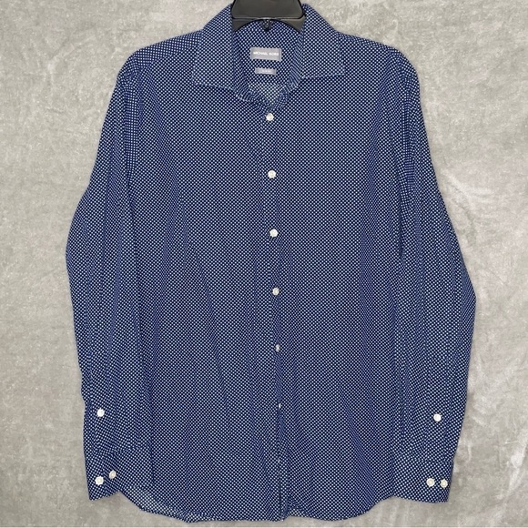 Michael Kors Slim Fit Button Up Long Sleeve Size L - Picture 1 of 9